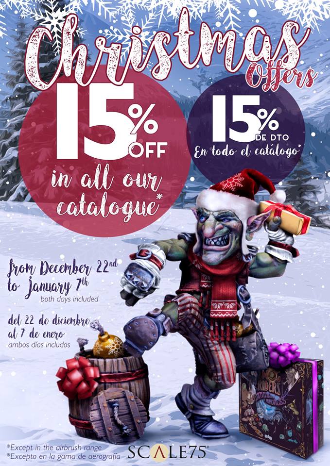 Oferta Navideña en Scale 75 - Todo al 15% de Descuetno - Fanhammer