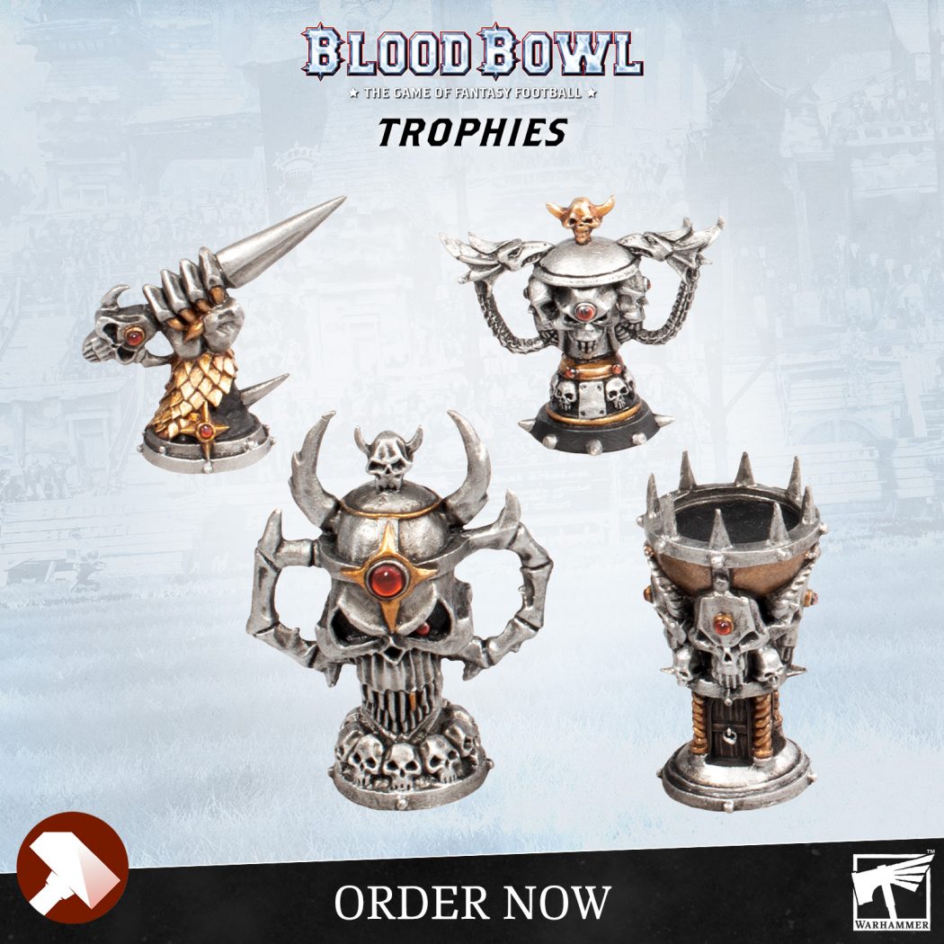 Lot De 6 Trophées – Blood Bowl – Games Workshop – Figurines Neuves France
