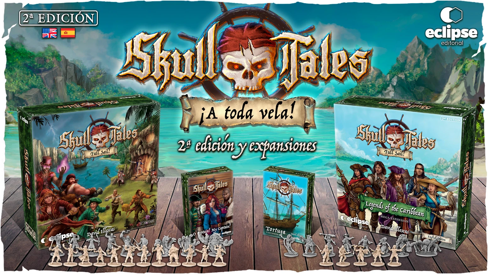 Interesante Propuesta de juego de mesa de piratas – Unete a Skull Tales 2ª Edición