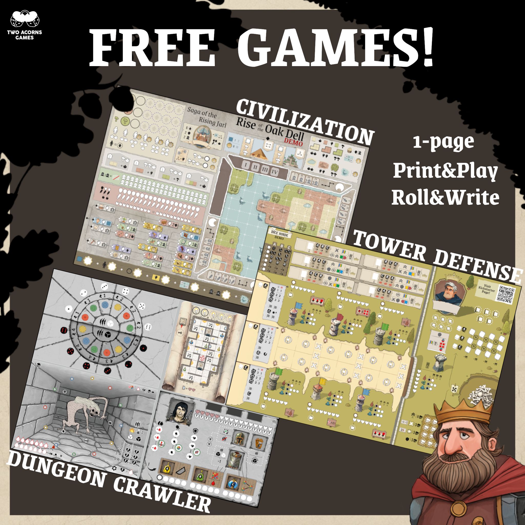 Play Computer Printable Tres curiosos y gratuiros Print & Play o Roll & Write para disfrutar ...